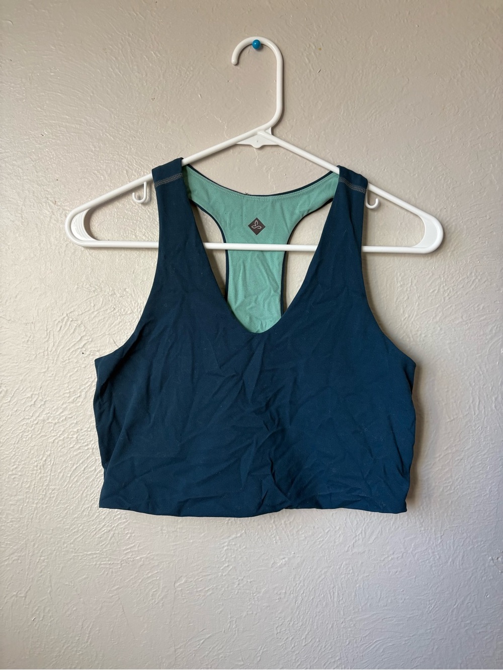 Prana Teal and Mint Racerback Tank